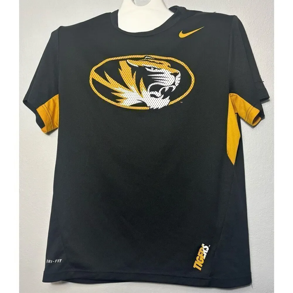 University of Missouri Football Nike Dri Fit T Shirt Size Large Team Issued